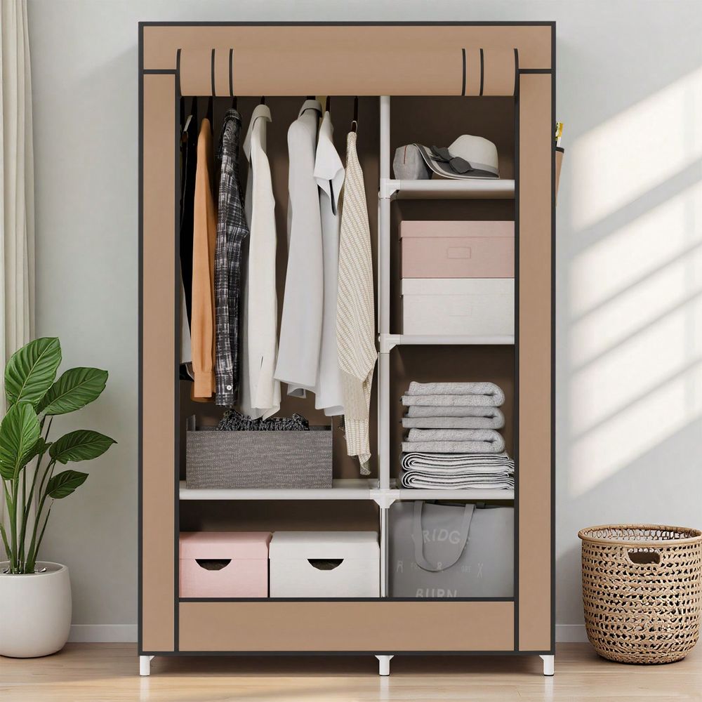 Wardrobe Closet Portable Fabric Cover - Armário de Armazenamento para Roupas Penduradas,