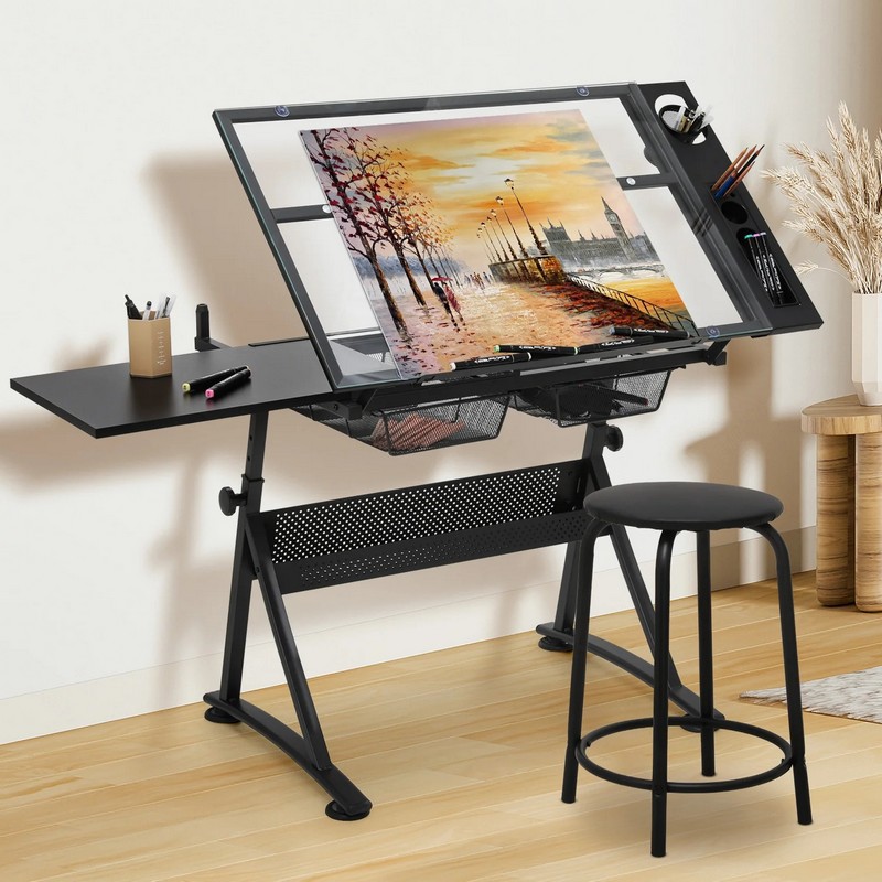 Tables - Mesa de Desenho com Painel Lateral