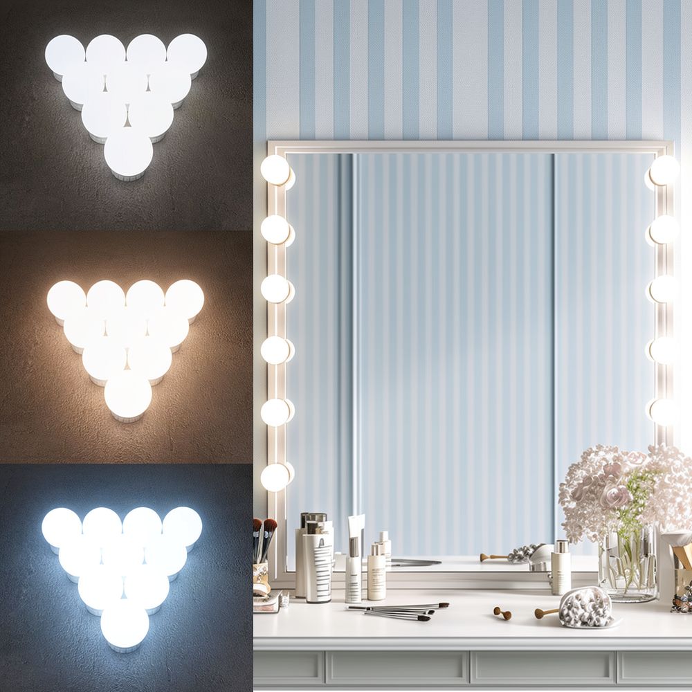 Luminárias de espelho de maqui - Dressing Table Vanity With Lighted Mirror avaliação e preço