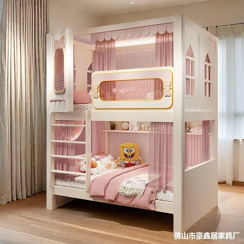 Beliche Duplo Sólido com Guard - Bunk Bed With Stairs And Slide avaliação e preço