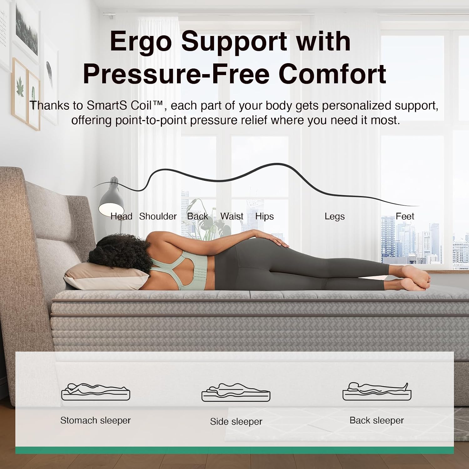 Colchão Queen Size de 12 Poleg - Memory Foam Mattress In A Box Queen avaliação e preço