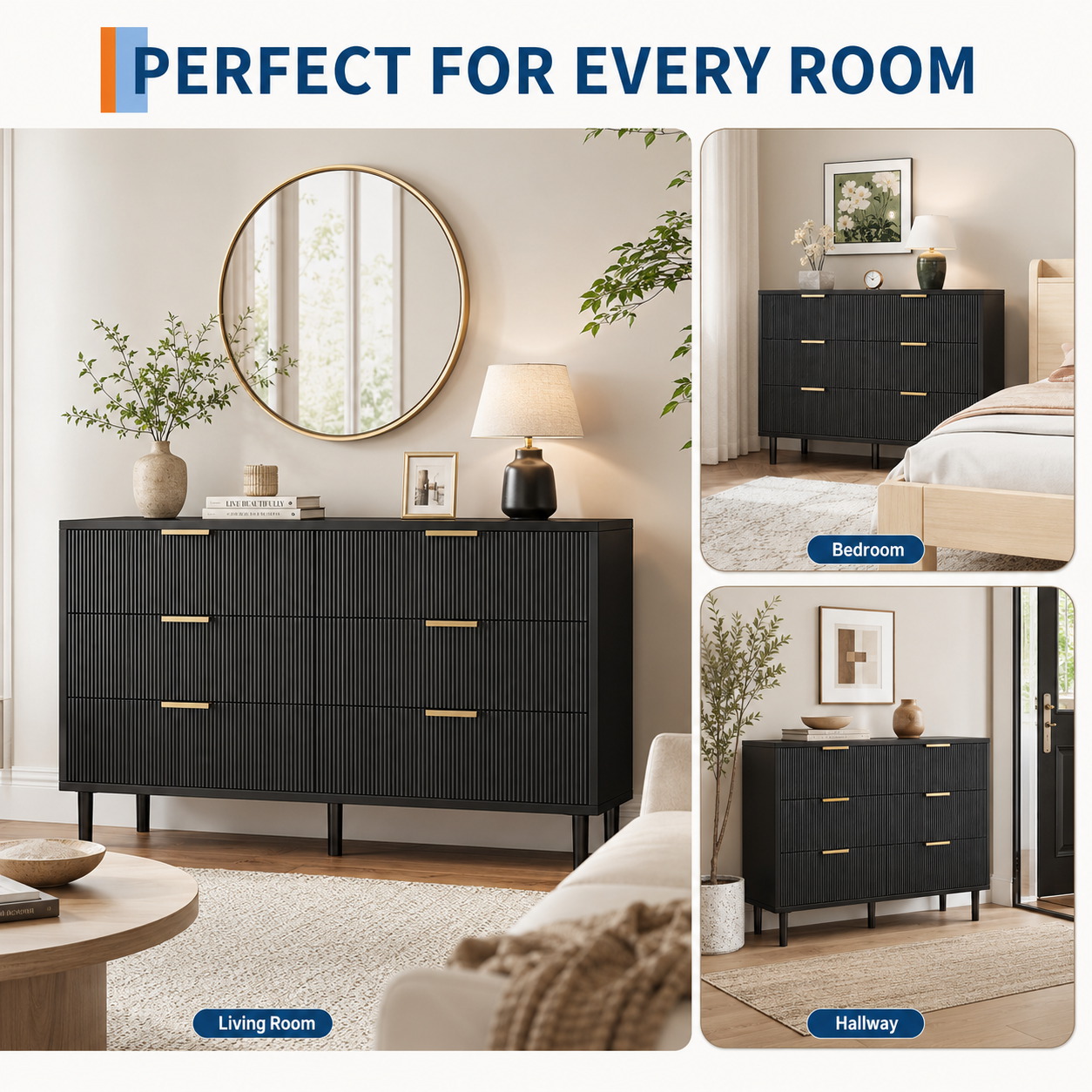 Cômoda com 6 Gavetas e Pernas  - Bedroom Furniture avaliação e preço