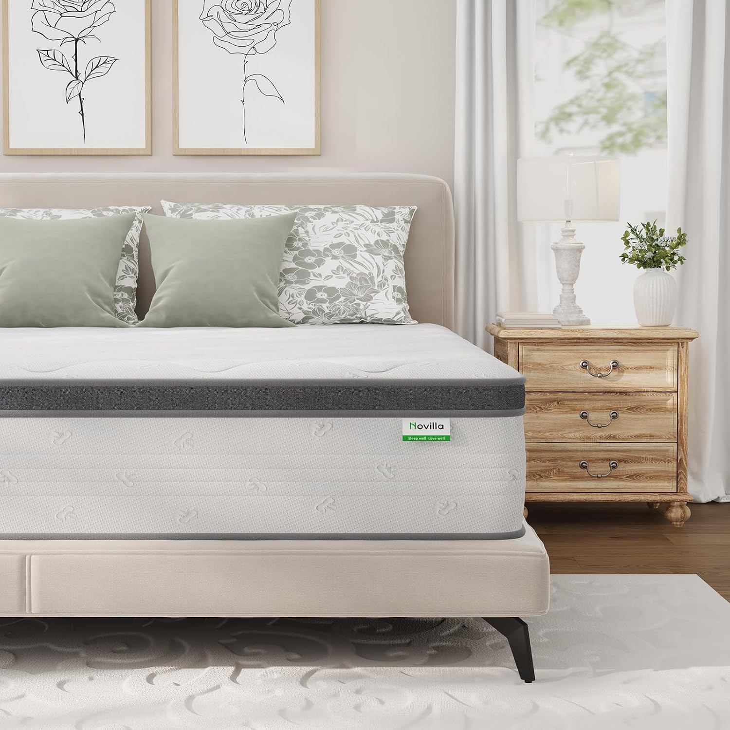 Colchão Queen de 14 polegadas, - Memory Foam Mattress In A Box Queen avaliação e preço