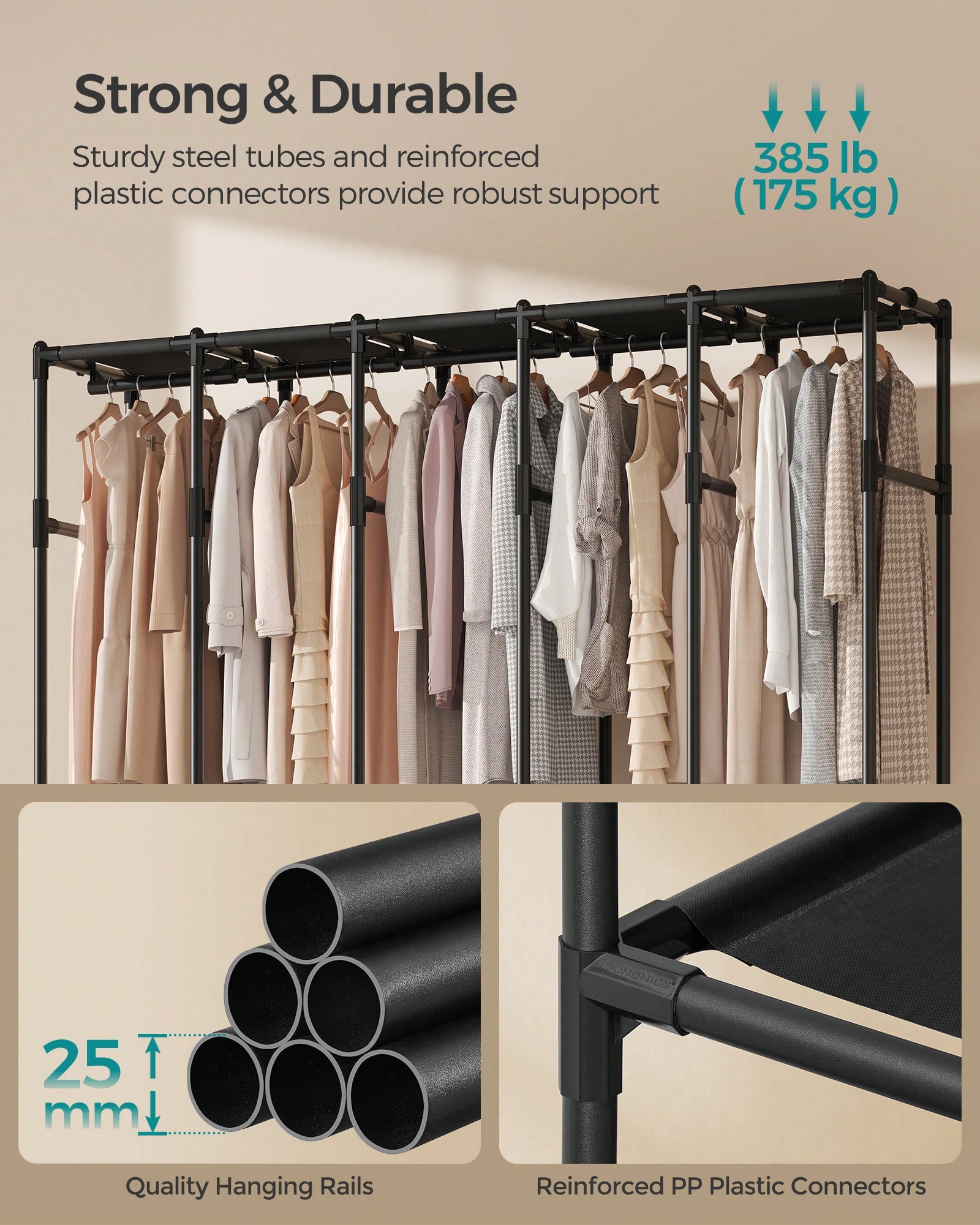 Guarda-Roupa Portátil de Alta  - Wardrobe Closet Portable Fabric Cover avaliação e preço