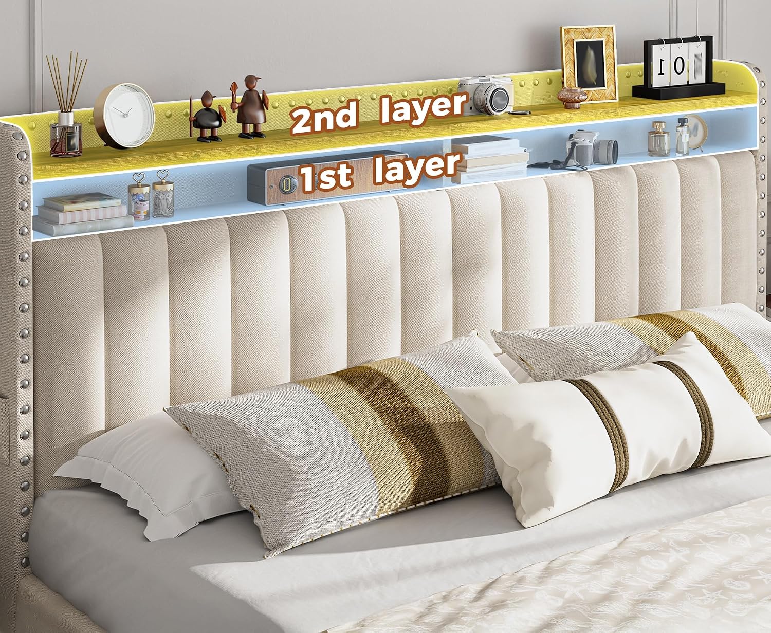 Estrutura de Cama King Size co - King Size Bed Frame With Storage Drawers avaliação e preço