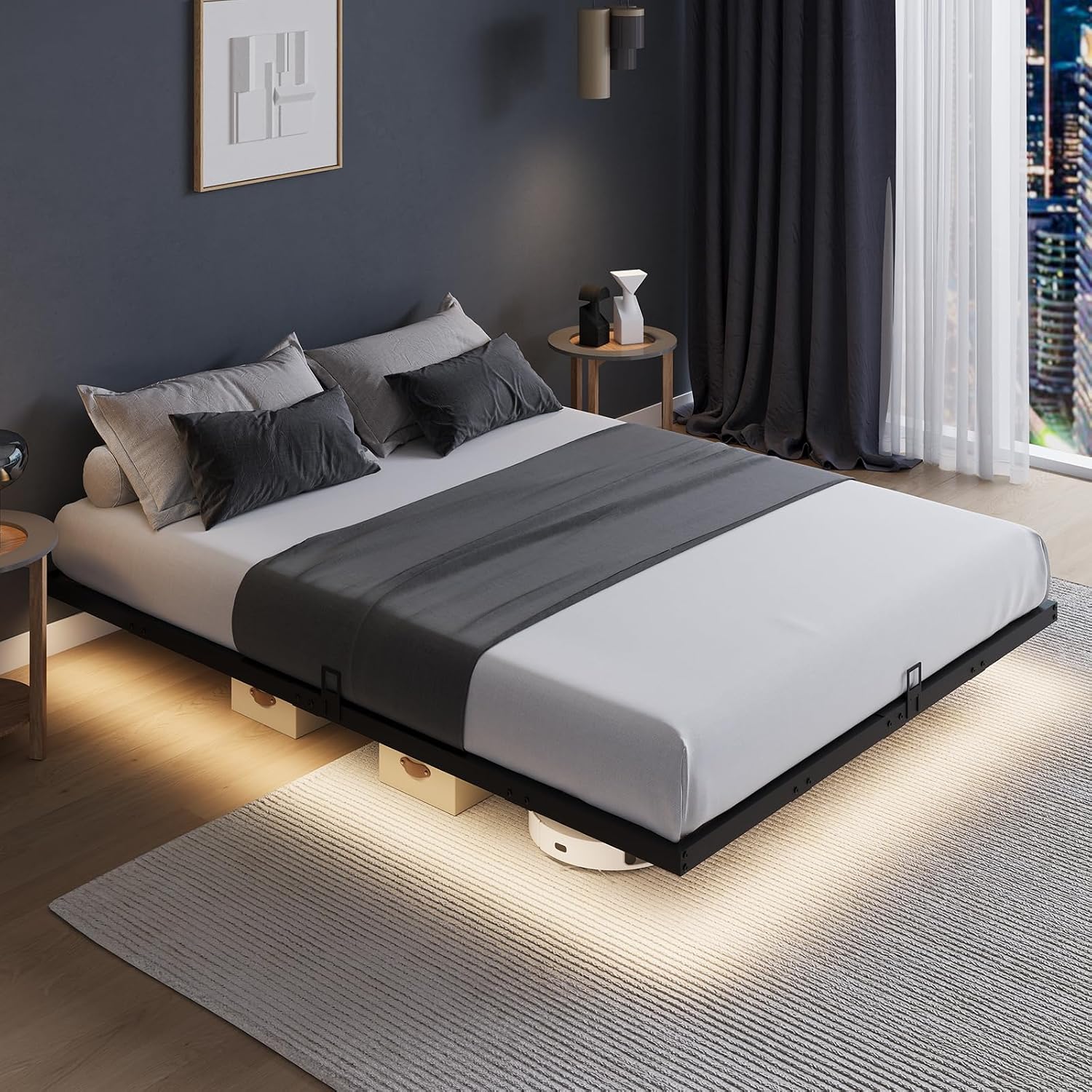 Estrutura de cama com platafor - Memory Foam Mattress In A Box Queen avaliação e preço